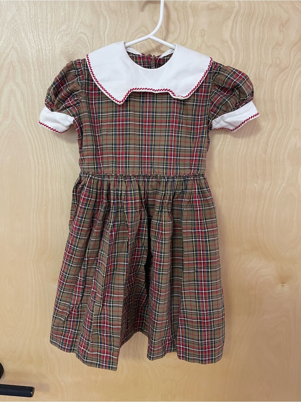 Vintage Toddler Plaid Dress